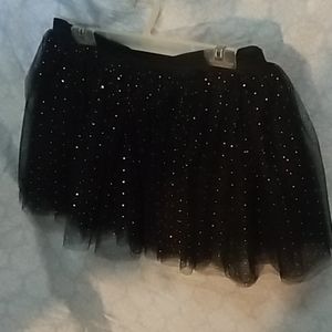 Black tutu petticoat holographic polka dots irrede